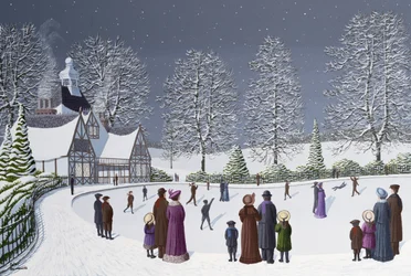 Patinage au clair de lune